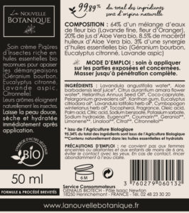 La-Nouvelle-Botanique_Aromatherapie_Cosmetique-Bio_Soin-Dermobotanique_piqures-insecte_eloigne-natuellement les insectes_synergie-huiles-essentielles-bio_